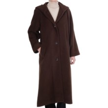 68%OFF 女性のドレスコート クリステン・ブレイク洗える??ウールフード付きコート - （女性用）全身 Kristen Blake Washable Wool Hooded Coat - Full Length (For Women)画像
